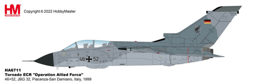 1/72 Tornado ECR "Operation Allied Force" 46+52 JBG 32 Piacenza-San Damiano Italy 1999