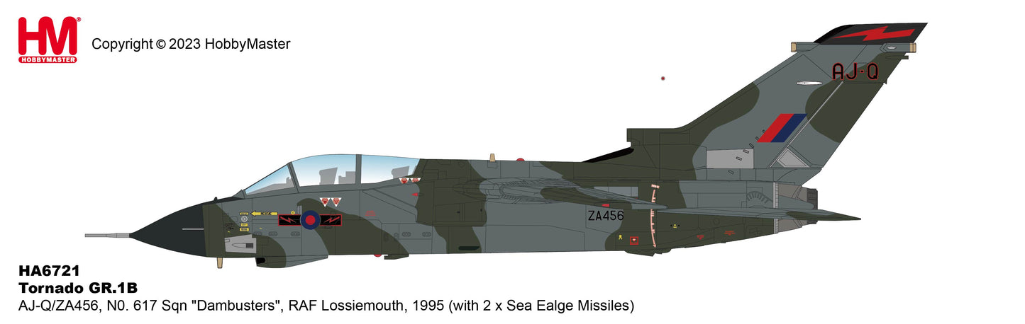 1/72 Tornado GR.1B AJ-Q/ZA456 N0. 617 Sqn "Dambusters" RAF Lossiemouth 1995 (with 2 x Sea Eagle Missiles)