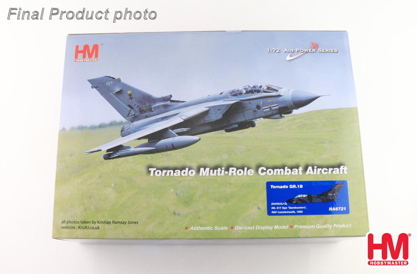 1/72 Tornado GR.1B AJ-Q/ZA456 N0. 617 Sqn "Dambusters" RAF Lossiemouth 1995 (with 2 x Sea Eagle Missiles)