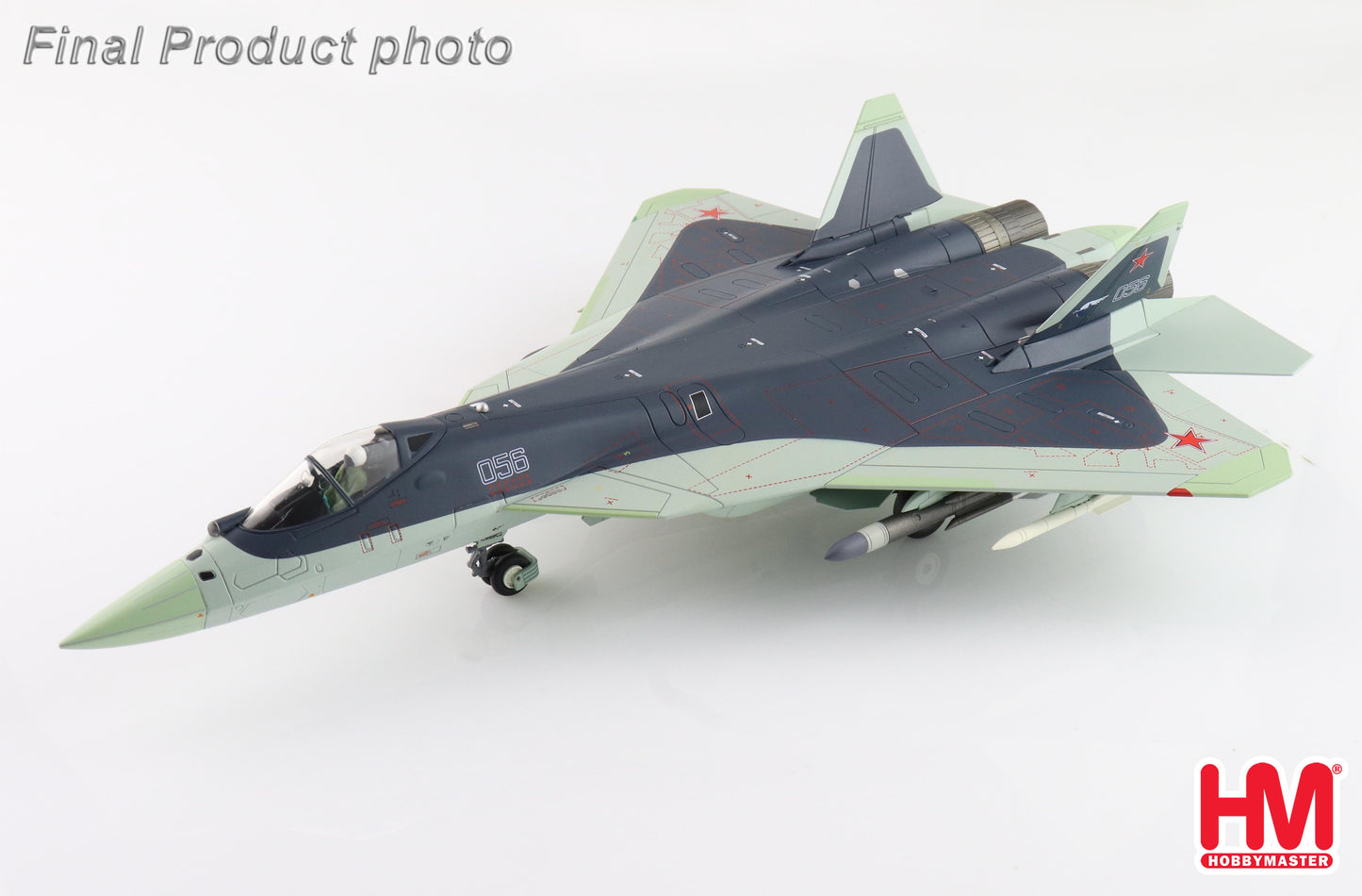 1/72 Su-57 Stealth Fighter (T-50) Bort 56 Russian Air Force Zhukovsky Airfield 2023 (with KH-31 Missiles)