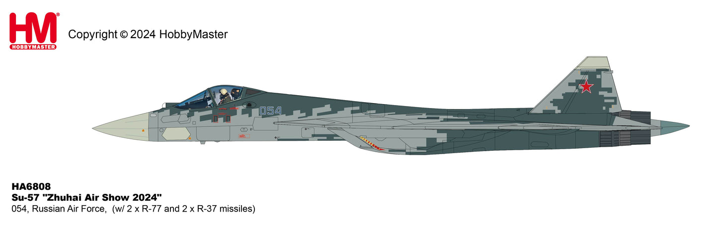 1/72 Su-57 "Zhuhai Air Show 2024" 054 Russian Air Force (with 2 x R-77 and 2 x R-37 Missiles)