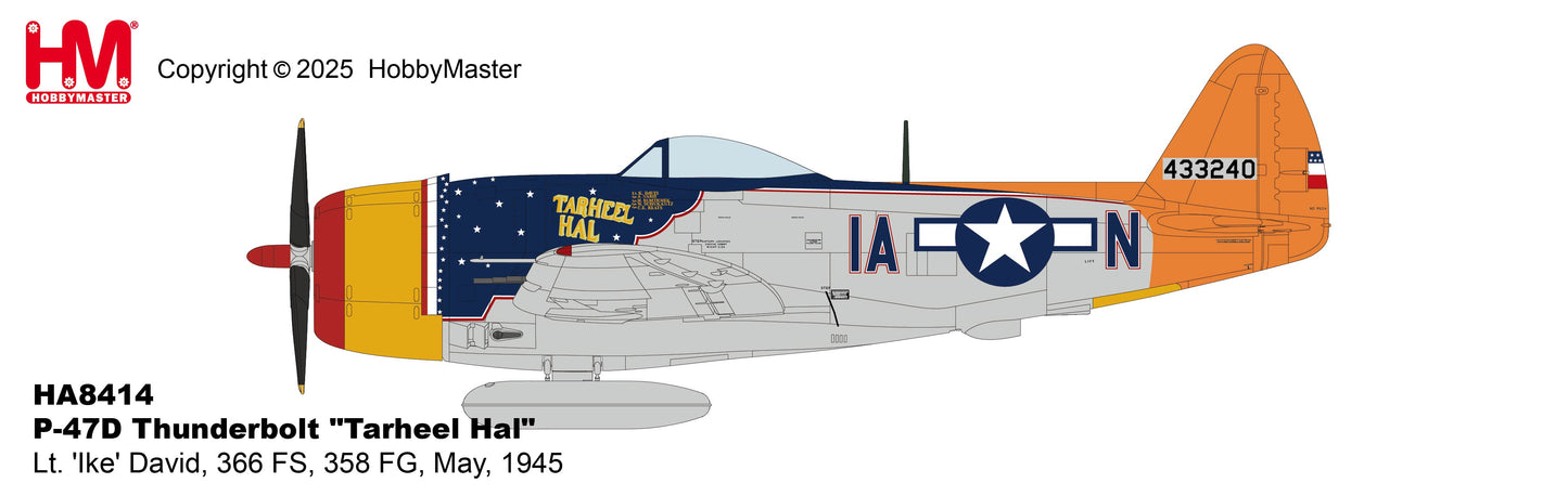 1/48 P-47D Thunderbolt "Tarheel Hal" Lt. 'Ike' David 366 FS 358 FG May 1945