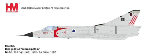 1/72 Mirage lllCJ "Giora Epstein" No.56101 San..lAF Hatzor Air Base1967