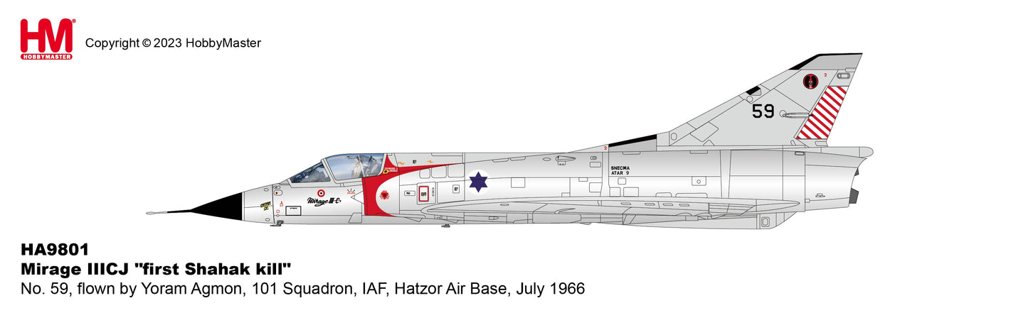 1/72 Mirage IIICJ "First Shahak Kill" No. 59 flown by Yoram Agmon 101 Squadron IAF Hatzor Air Base July 1966