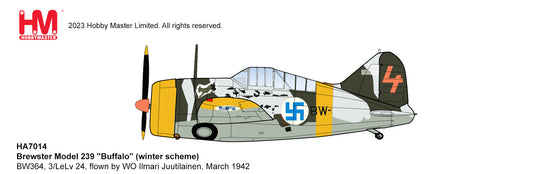 1/48 Brewster Model 239 "Buffalo" (Winter Scheme) BW364 3/LeLv 24 flown by WO Ilmari Juutilainen March 1942