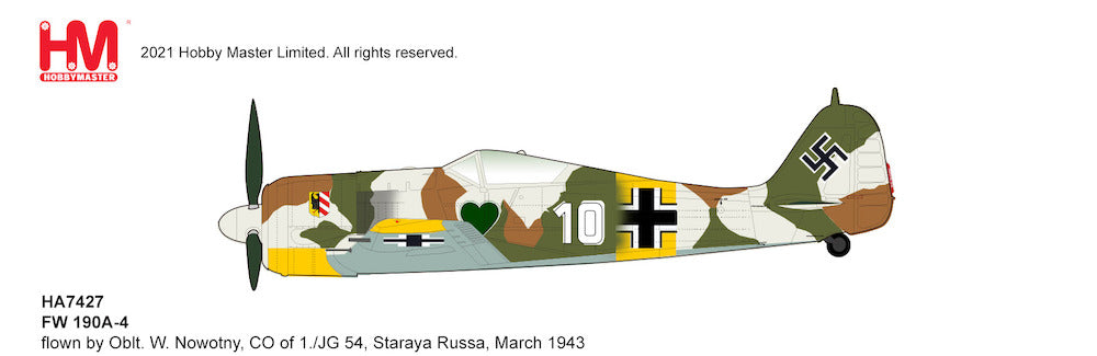 1/48 Fw-190A-4 Luftwaffe flown by Oblt. W. Nowotny CO of 1./JG 54 Staraya Russa March 1943