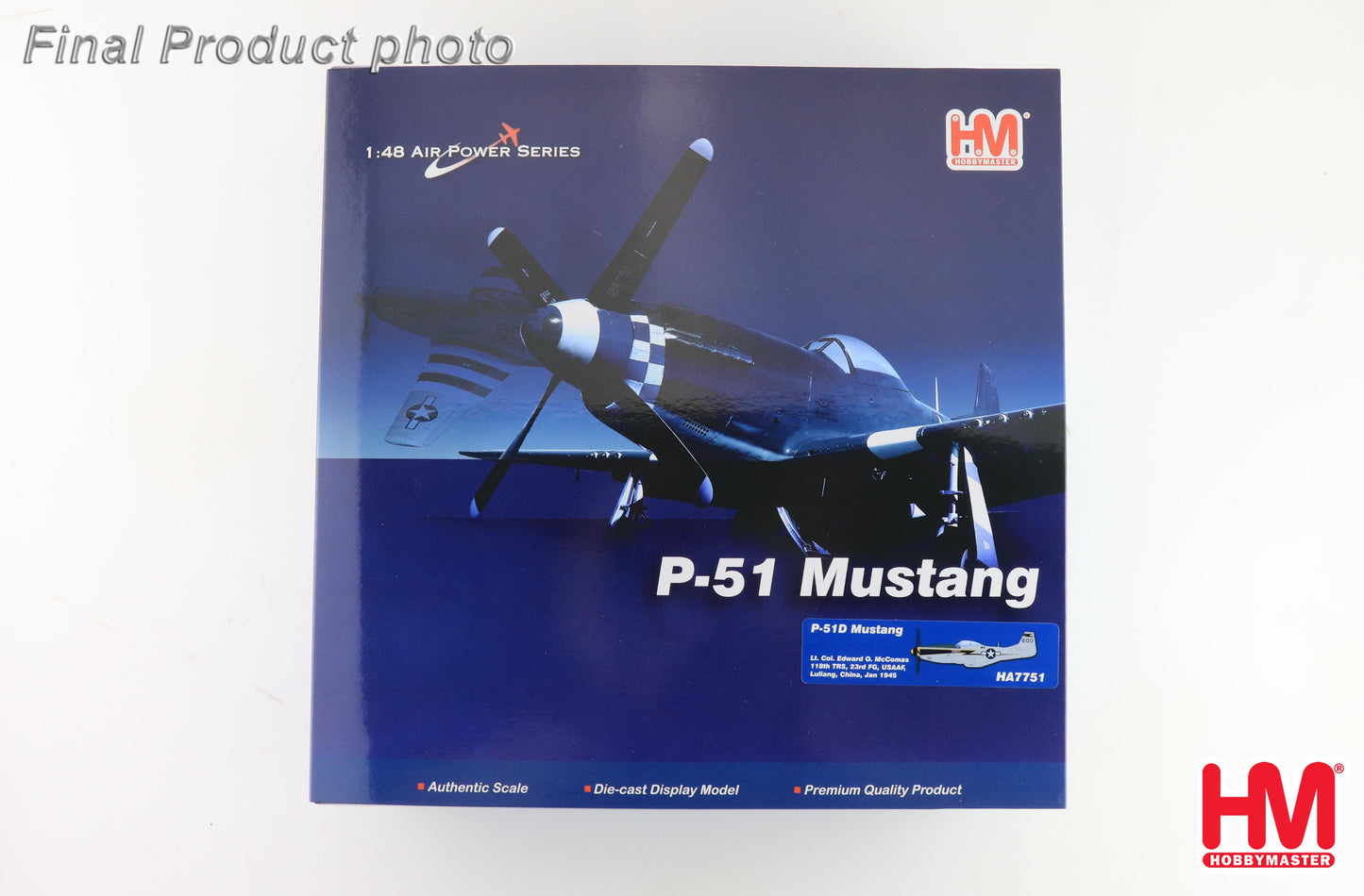 1/48 P-51D Mustang Lt. Col. Edward O. McComas 118th TRS 23rd FG USAAF Luliang China Jan 1945