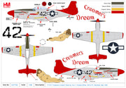 1/48 P-51D "Creamer's Dream" flown by 1st Lt. Charles White 301st FS Ramitelli Italy 1945