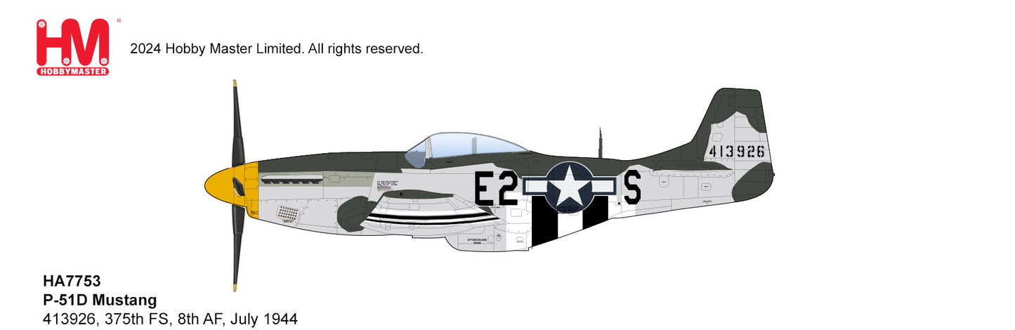 1/48 P-51D Mustang 413926 375th FS 8th AF July 1944