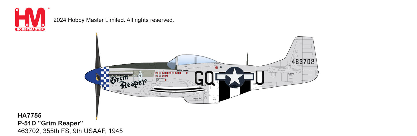 1/48 P-51D "Grim Reaper" 463702 355th FS 9th USAAF 1945