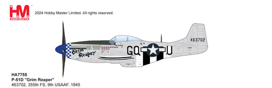 1/48 P-51D "Grim Reaper" 463702 355th FS 9th USAAF 1945
