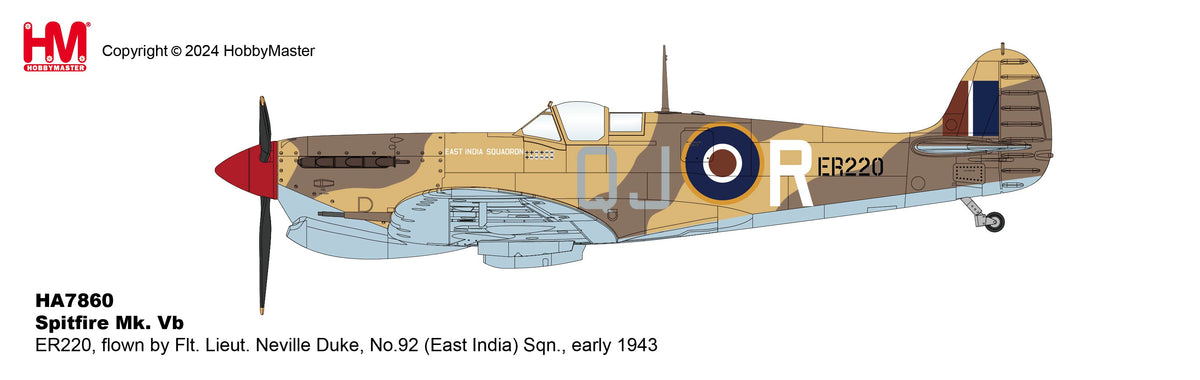 1/48 Spitfire M.Vb Trop ER220 No. 92 East India Squadron Early 1943