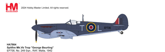 1/48 Spitfire Mk.Vb Trop "George Beurling" EP706 No. 249 Sqn. RAF Malta 1942