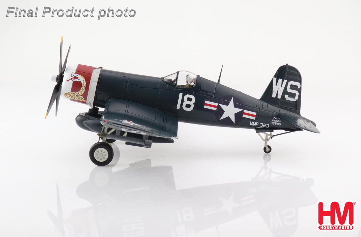 1/48 F4U-4 Corsair White 18 VMF-323 "Death Rattlers" USS Sicily June 1951 (with 8 HVAR Rockets)
