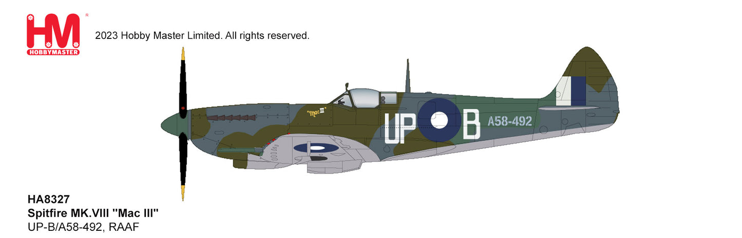 1/48 Spitfire MK.VIII "Mac III" UP-B/A58-492 RAAF