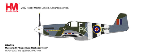 1/48 P-51B Mustang III "Eugeniusz Horbaczewski" PK-G/FB382 315 Squadron RAF 1944