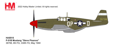1/48 P-51B Mustang "Steve Pisanos" 36798 4th FG 334th FS May 1944