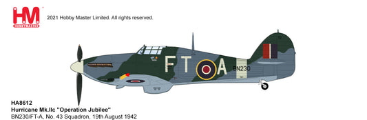 1/48 Hawker Hurricane IIc "Operation Jubilee" BN320/FT-A No. 43 Squadron 19th August 1942