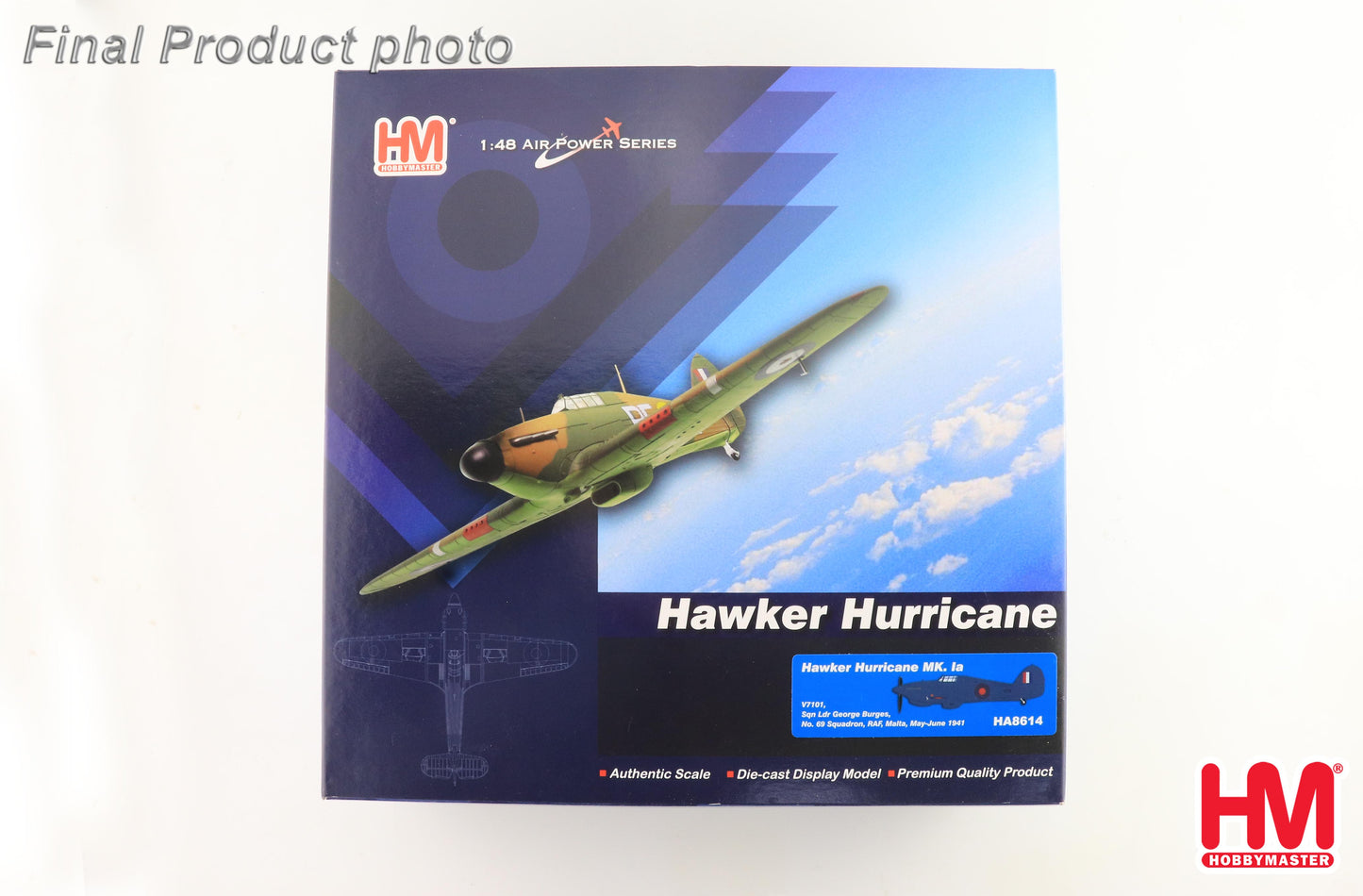 1/48 Hawker Hurricane MK. Ia V7101 F/Lt George Burges No. 69 Squadron RAF Malta May-June 1941