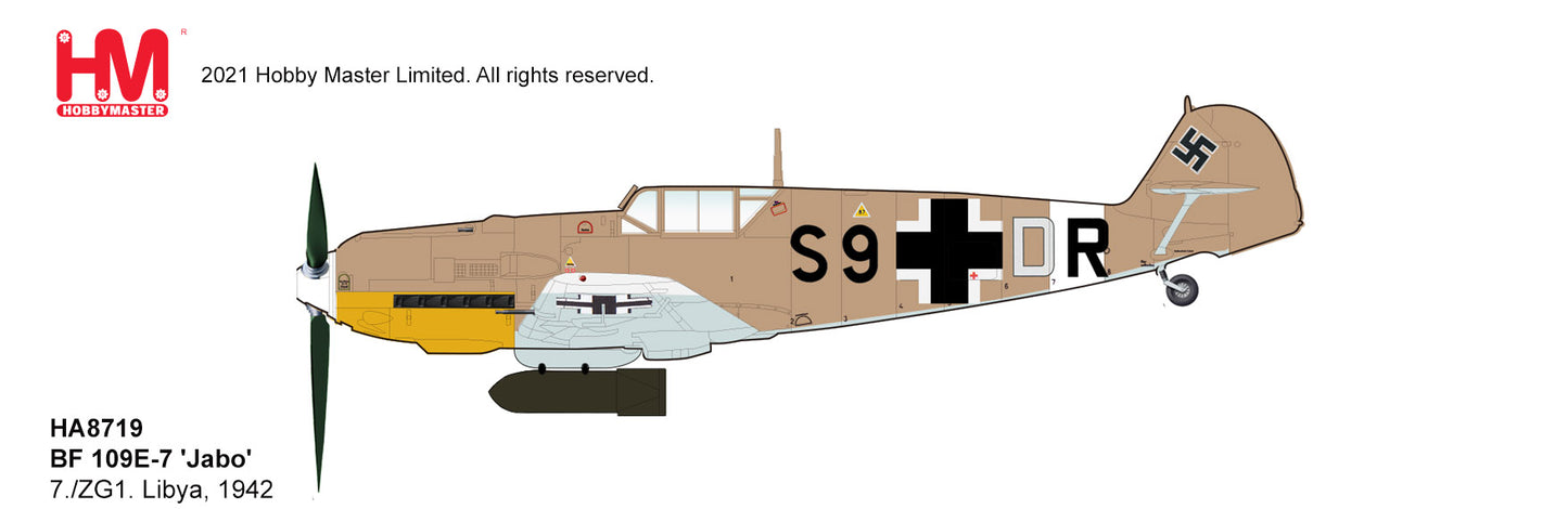 1/48 Bf-109E-7 'Jabo' 7./ZG1. Ribia 1942