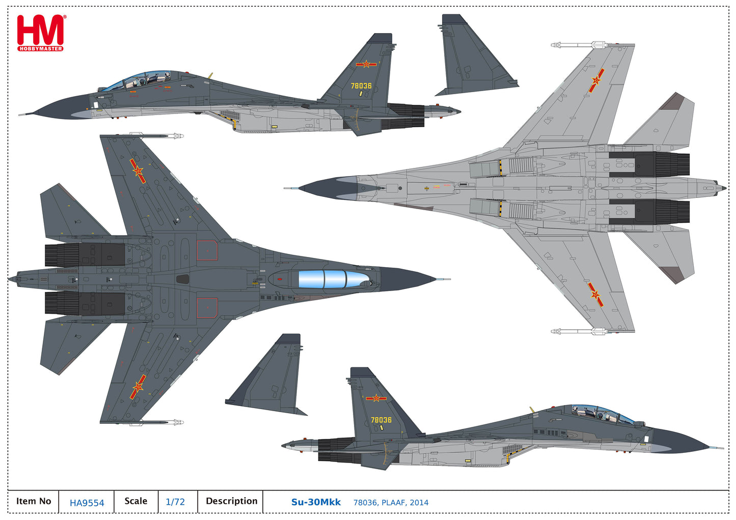 1/72 Su-30Mkk 78036 PLAAF 2014