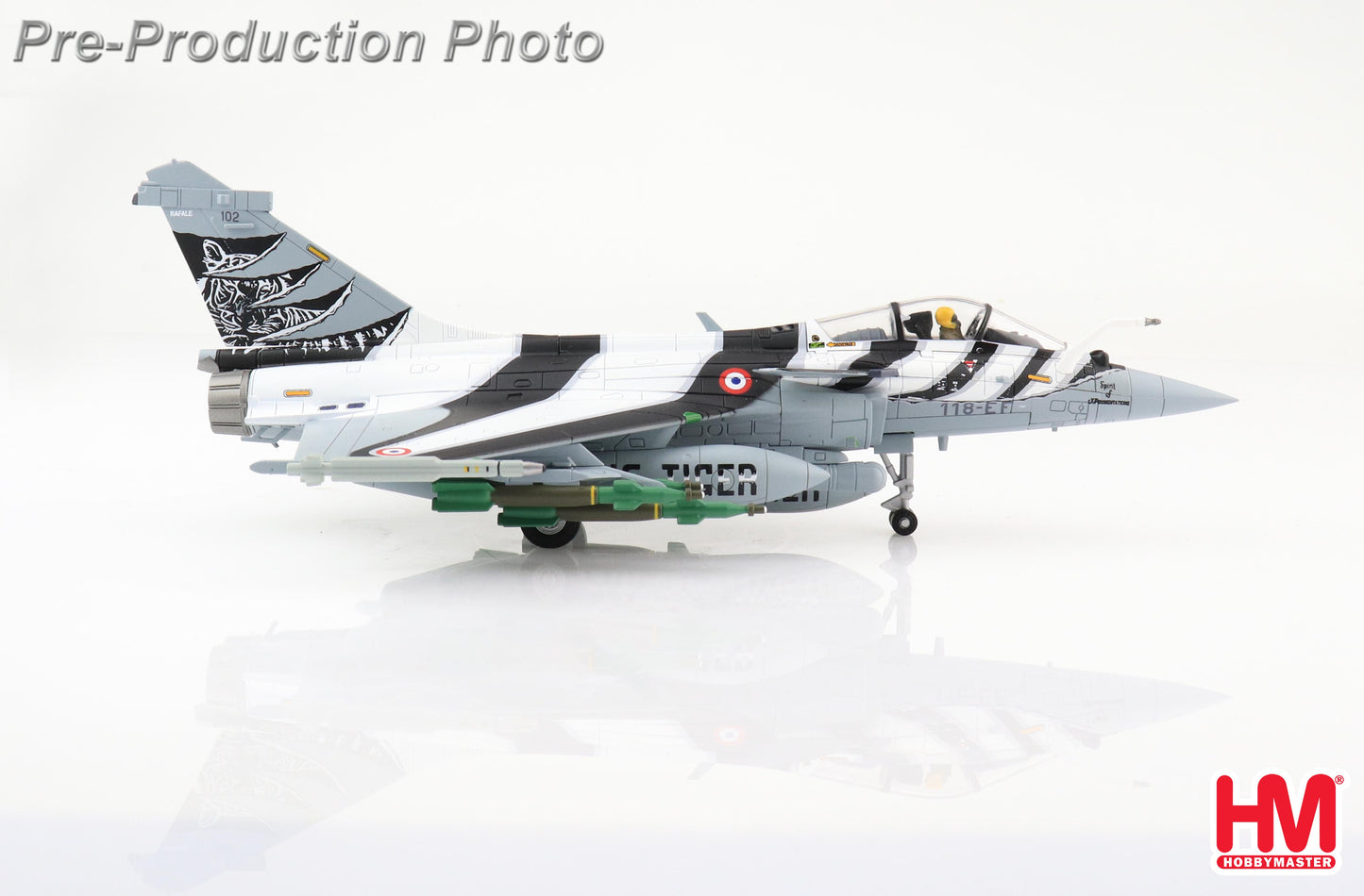 1/72 Rafale C Multirole Combat Fighter 118-EF Armee de l 'Air "NATO Tiger Meet 2012"