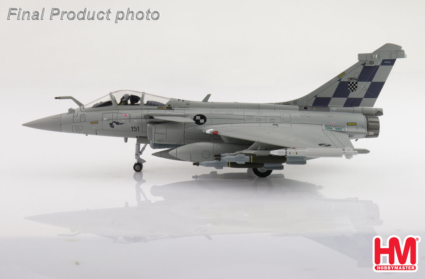 1/72 Rafale EC 151 Croatian Air Force France 2024 (with 6 x GBU-12 6 x AASM "Hammer" 4 x MICA)