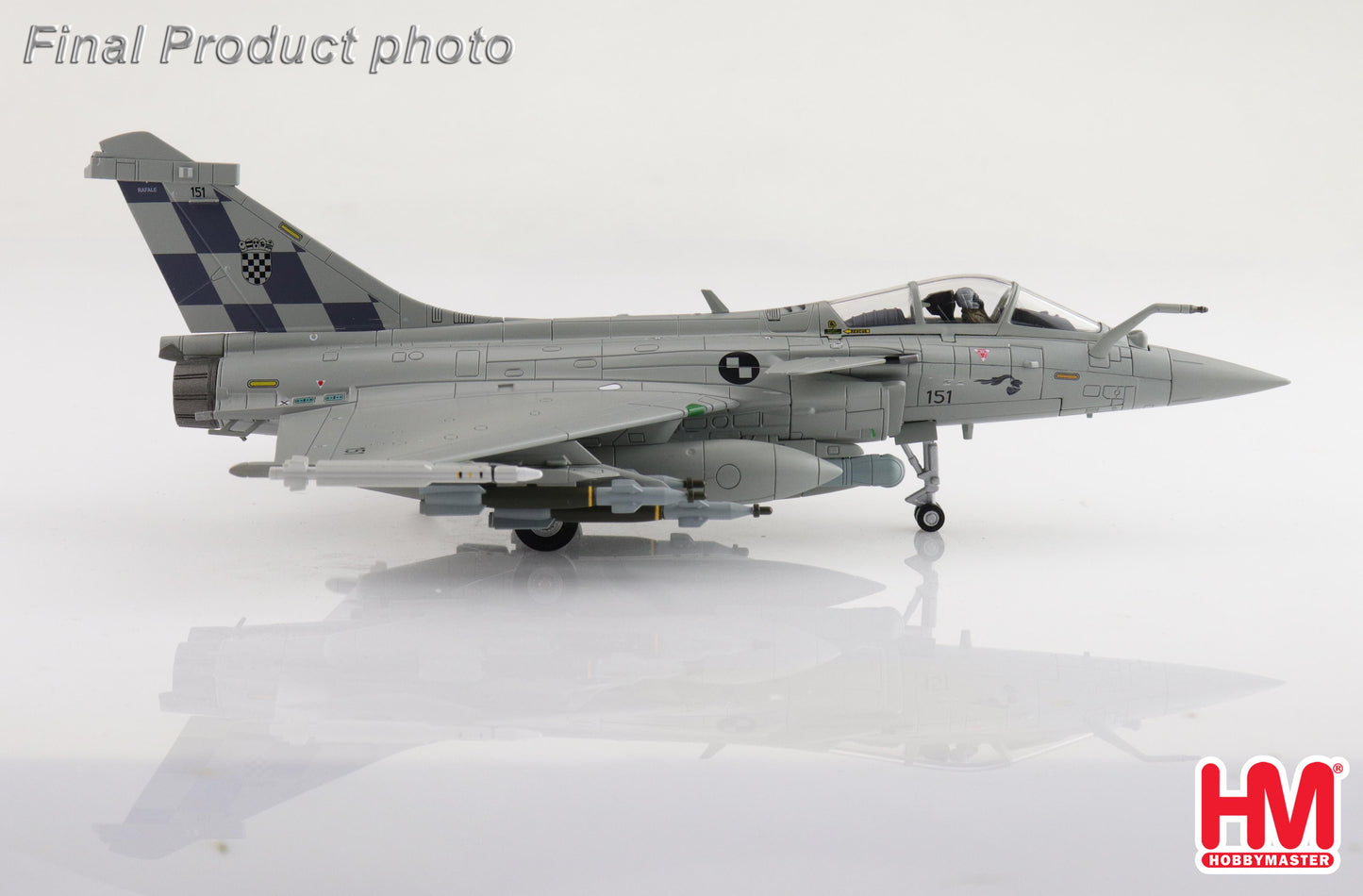 1/72 Rafale EC 151 Croatian Air Force France 2024 (with 6 x GBU-12 6 x AASM "Hammer" 4 x MICA)