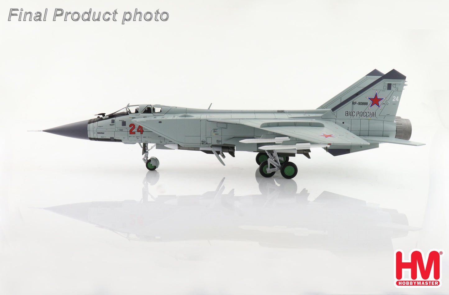 1/72 MiG-31BM Red 24 712 Interceptor Regiment Kansk Central Military Region 2022 (with R-77 and R-37 Missiles)