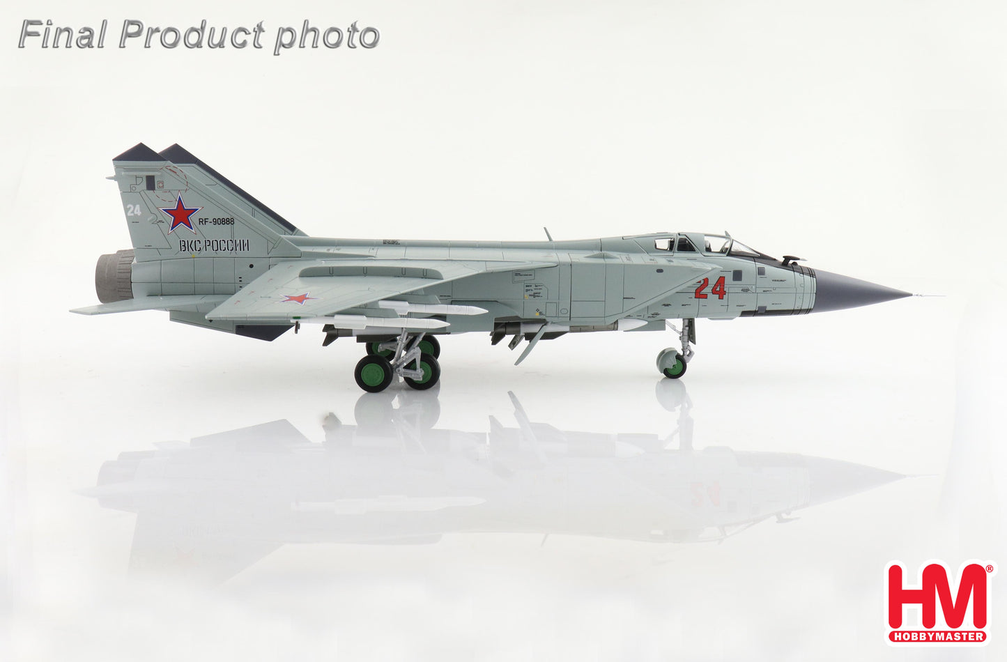 1/72 MiG-31BM Red 24 712 Interceptor Regiment Kansk Central Military Region 2022 (with R-77 and R-37 Missiles)
