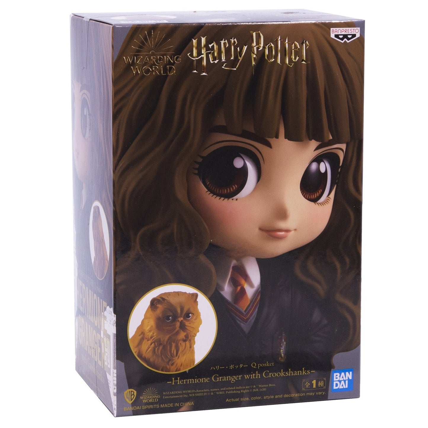 HARRY POTTER Q POSKET-HERMIONE GRANGER WITH CROOKSHANKS-