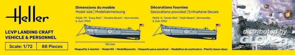 1/72 LCVP Normandy Landing Craft & Personnel