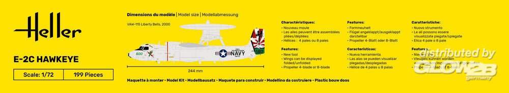 1/72 GIFT SET E-2C Hawkeye (Includes: Cement, Brush and Main Paints)