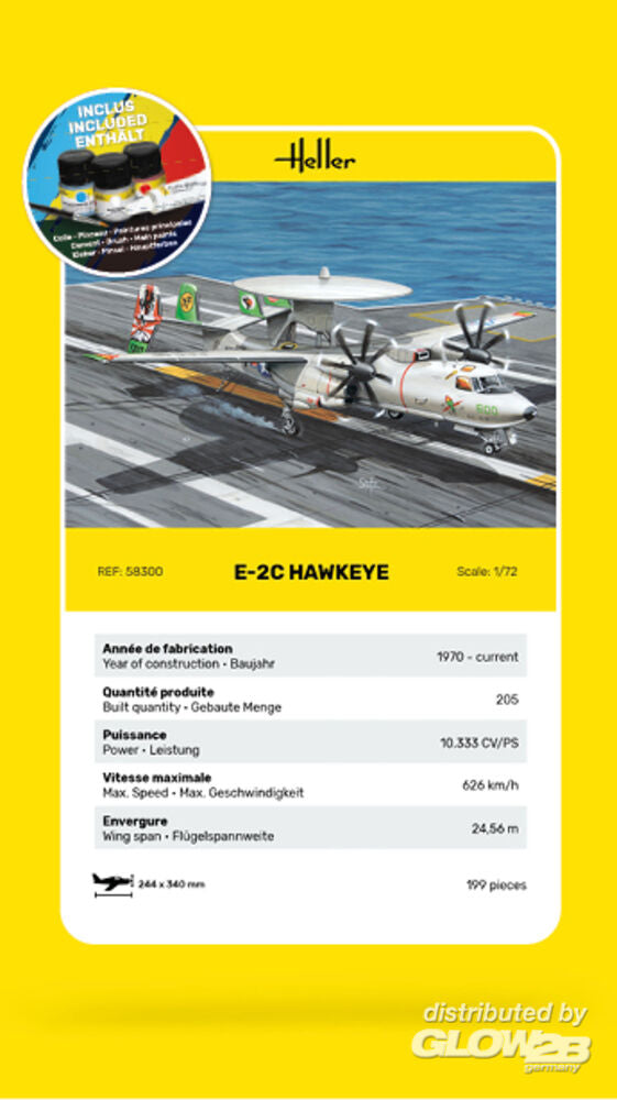 1/72 GIFT SET E-2C Hawkeye (Includes: Cement, Brush and Main Paints)