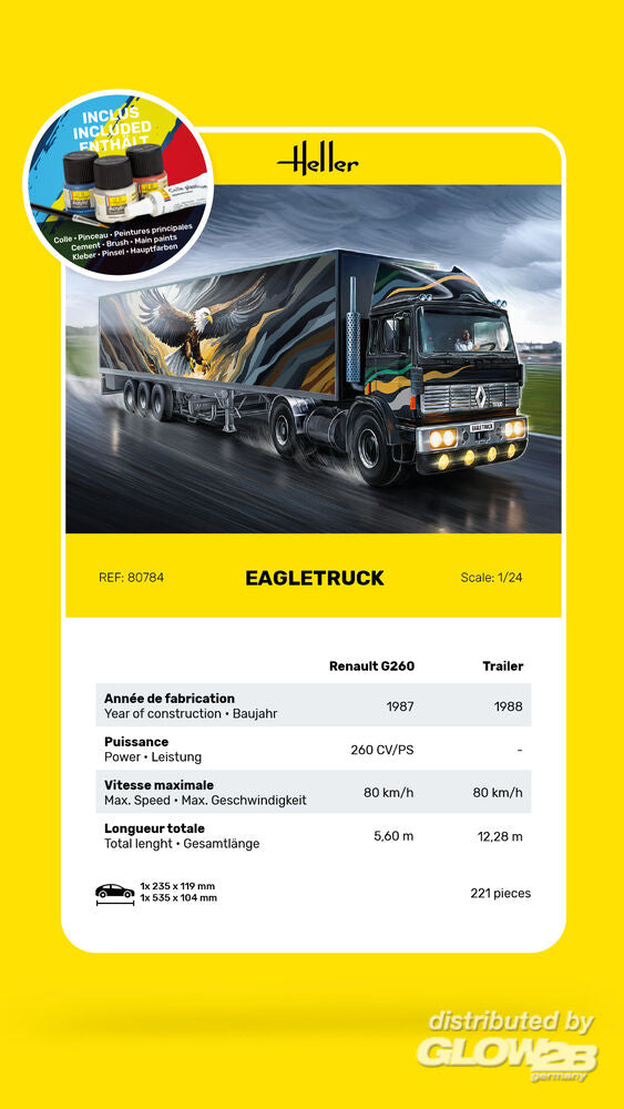 1/24 GIFT SET Eagletruck (Includes: Cement, Brush and Main Paints)