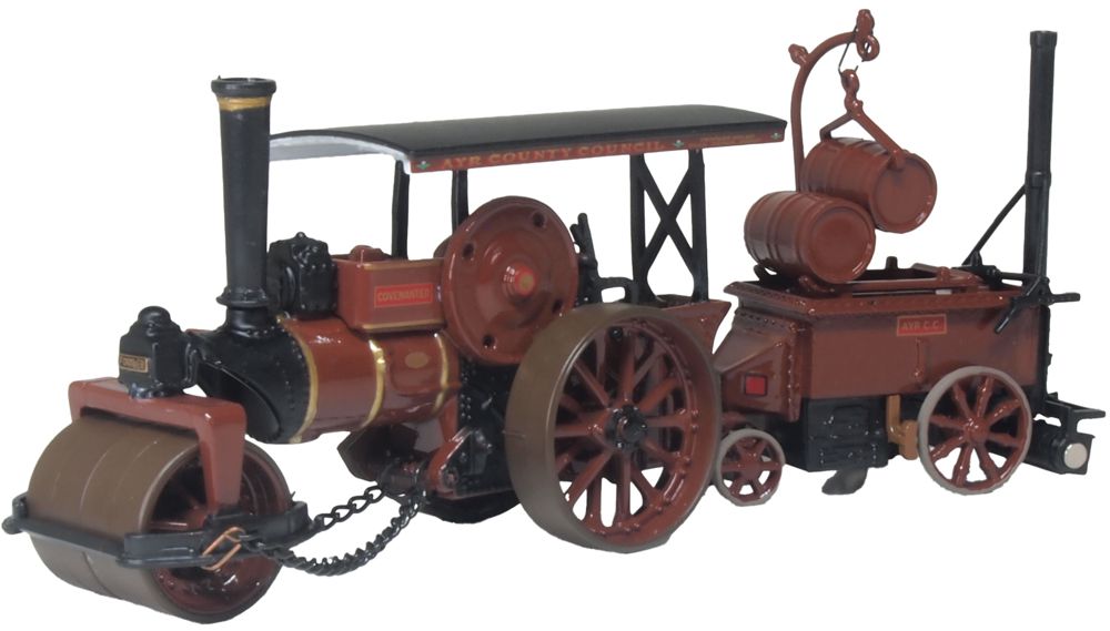 1/76 Fowler Steam Roller & Coleman Flapper Covenanter/Ayr County Council