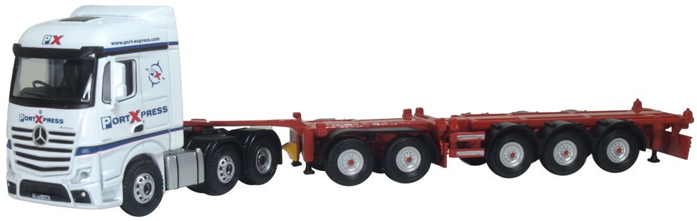 1/76 Mercedes Actros SSC D-Tec Combitrailer Port Express