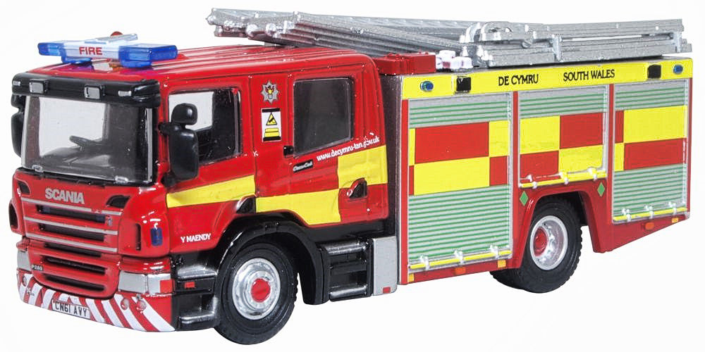 1/76 Scania Pump Ladder CP28 South Wales Fire & Rescue