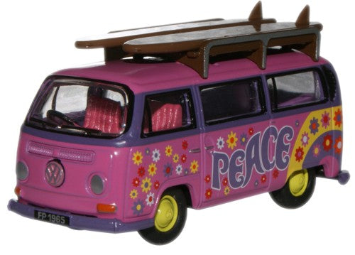 1/76 VW Minibus/Surfboards Flower Power