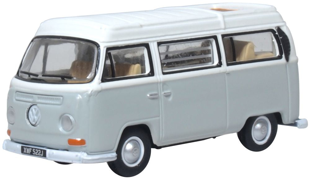 1/76 VW Bay Window Camper Silver Grey/White