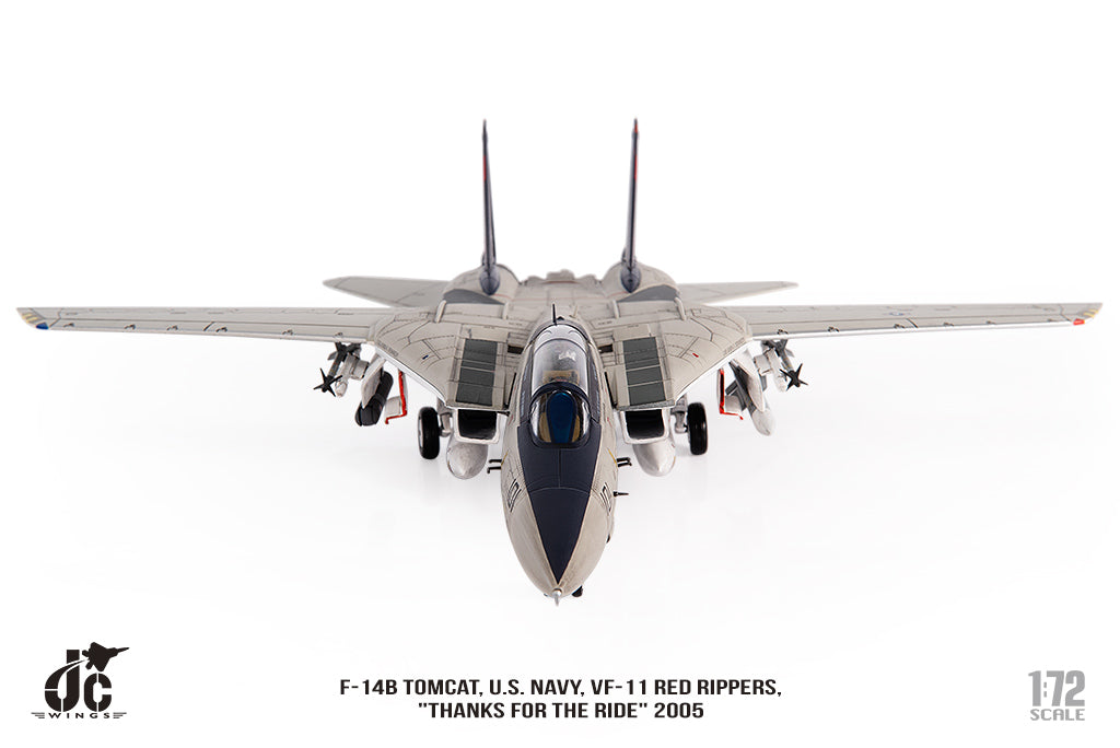 "1/72 F-14B Tomcat U.S. NAVY VF-11 Red Rippers ""THANKS FOR THE RIDE"" 2005"