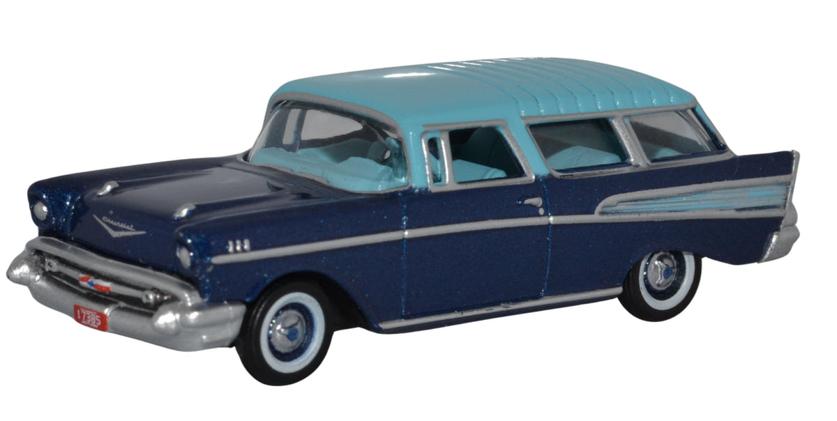 1/87 1957 Chevrolet Nomad Larkspur Blue/Harbor Blue