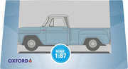 1/87 Chevrolet Stepside Pick Up 1965 Light Blue/White