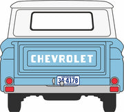 1/87 Chevrolet Stepside Pick Up 1965 Light Blue/White