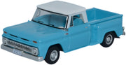 1/87 Chevrolet Stepside Pick Up 1965 Light Blue/White