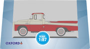 1/87 Dodge D100 Sweptside Pick Up 1957 Tropical Coral/Glacier White