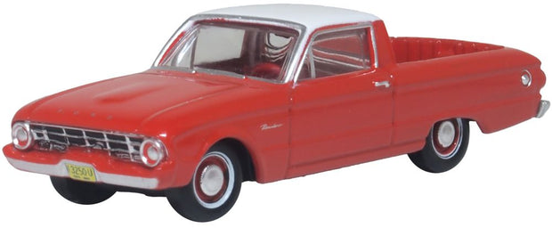 1/87 1960 Ford Falcon Ranchero Monte Carlo Red/Corinthian White