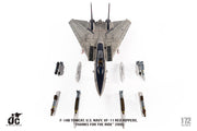1/72 F14B Tomcat U.S. NAVY VF11 Red Rippers THANKS FOR THE RIDE 2005