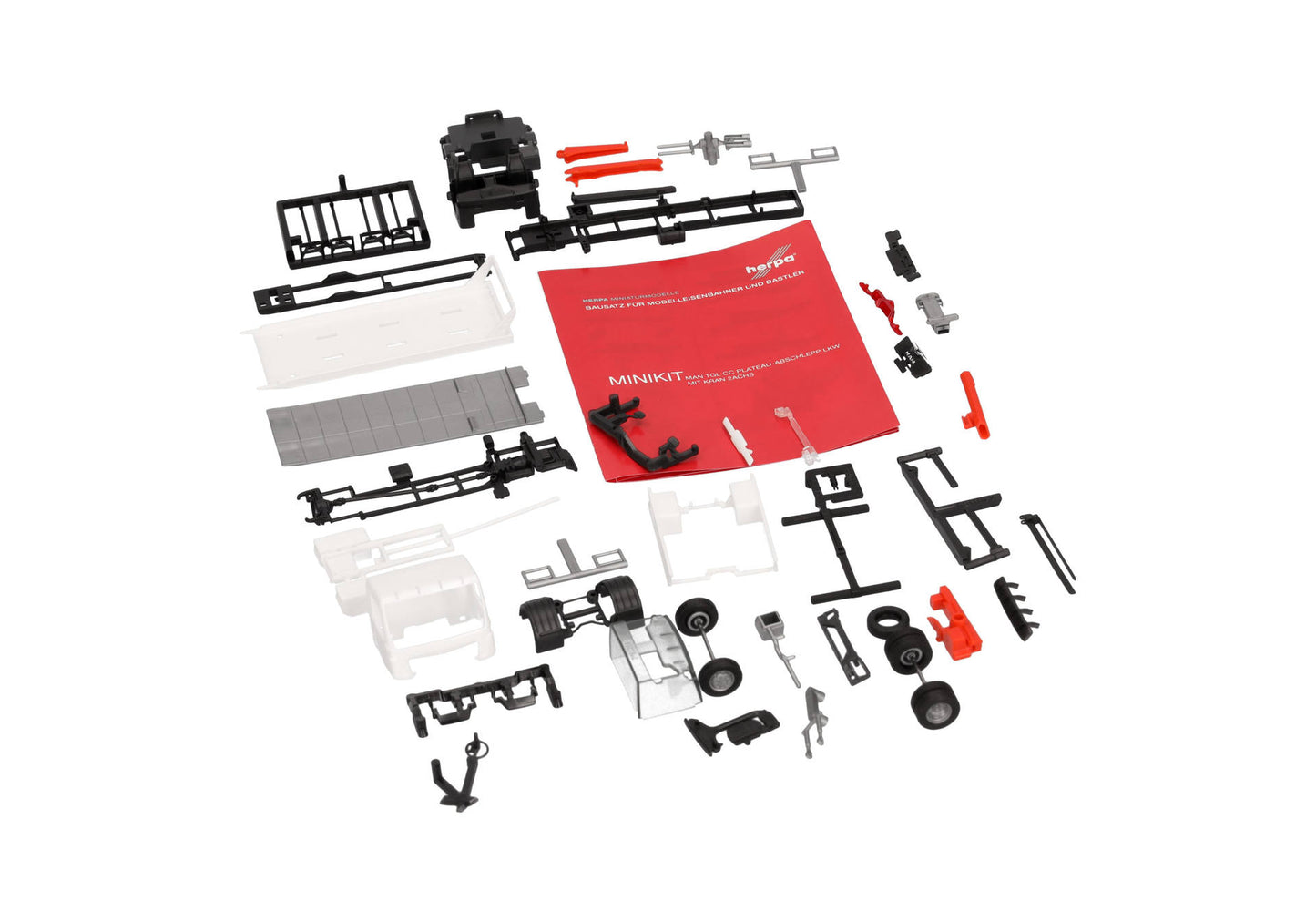 1/87 MiniKit MAN TGL Plateau Tow Truck with Crane 1pc