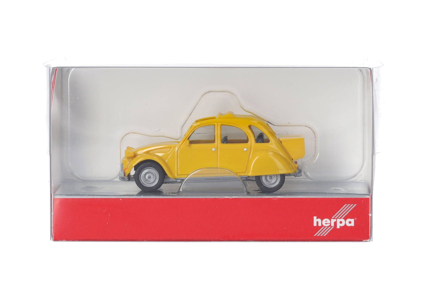 1/87 Citroen 2CV with Queue Jaune Mimosa